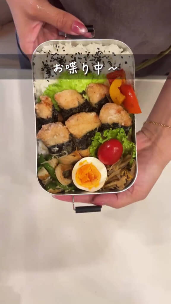 カラフルなお弁当が完成!