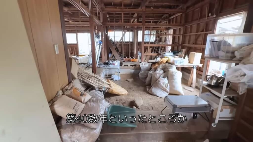 改装中の友人宅