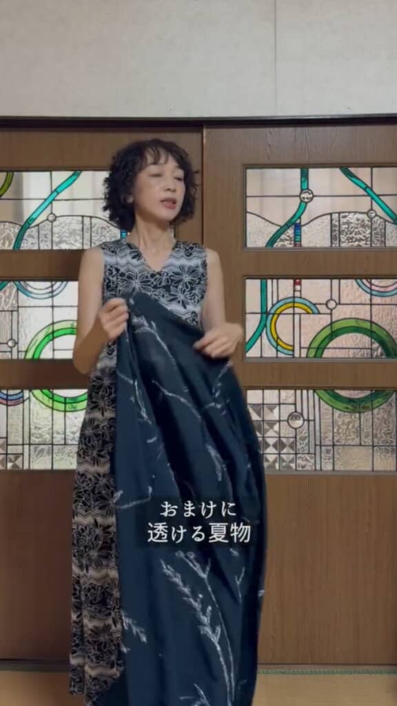 夏物の透ける着物