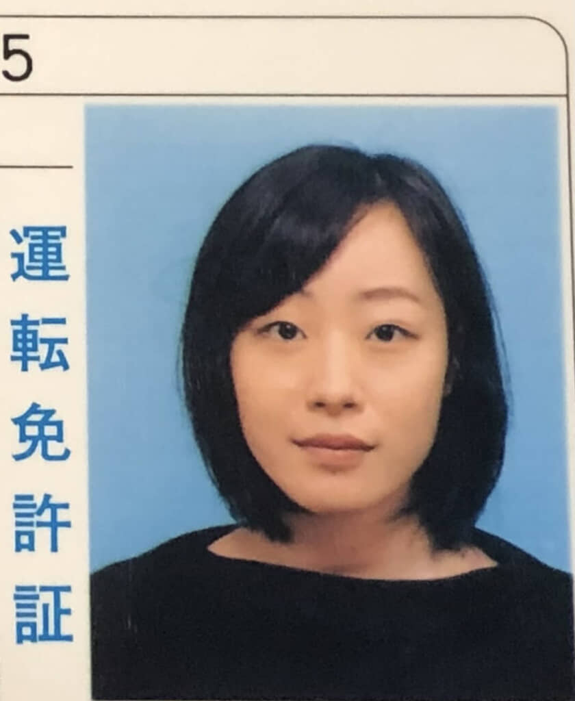 2018年に撮った免許証写真