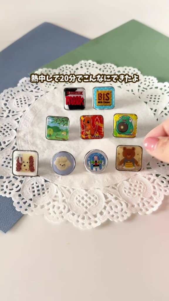 自作のピンズ9個