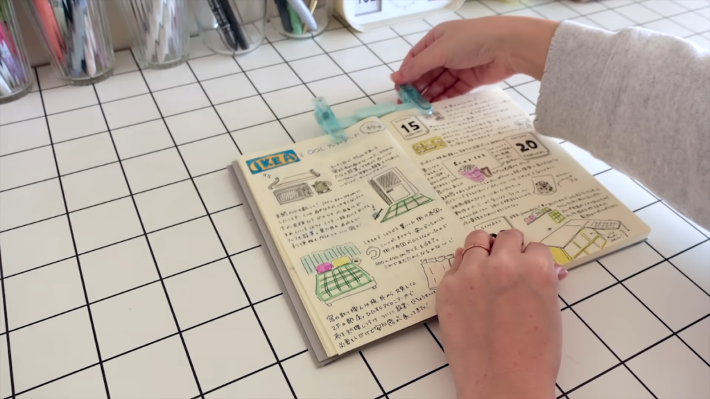 左右を別々に固定できる構造