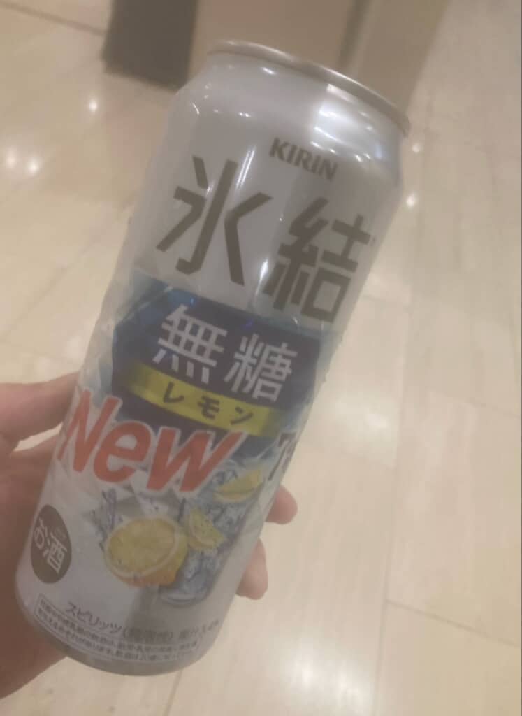 水没iPhoneで撮影した氷結