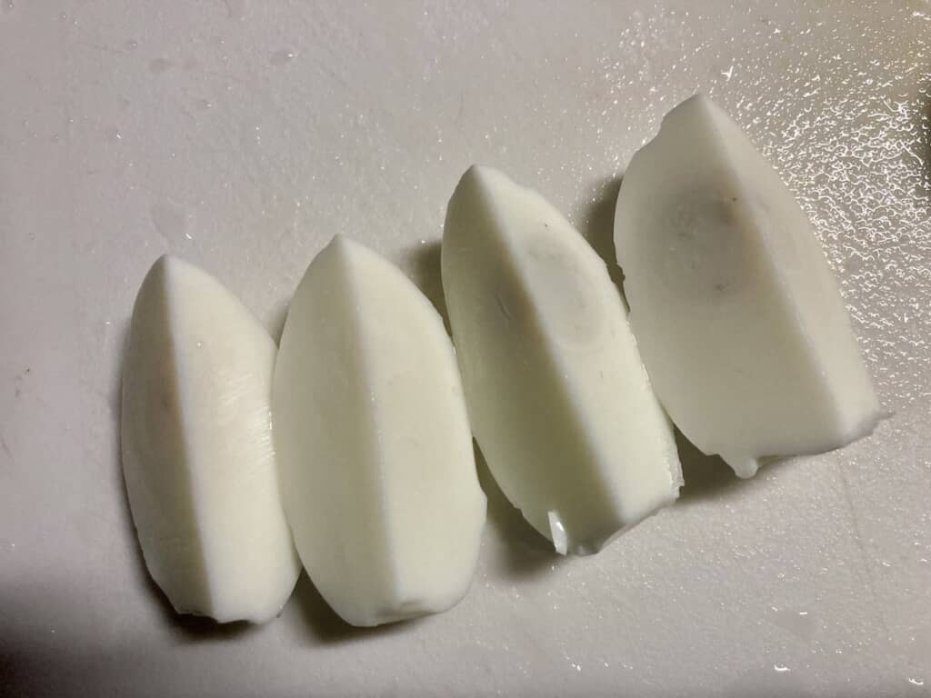 カットされた無黄卵