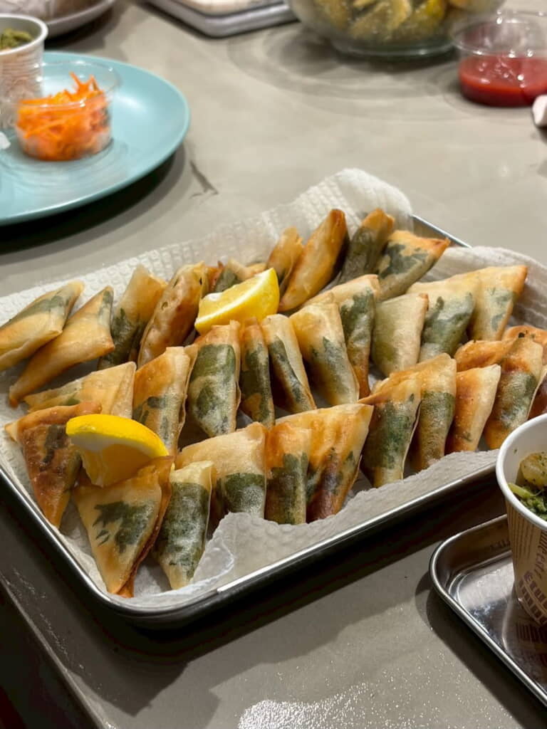 三角春巻き、おいしそう～！