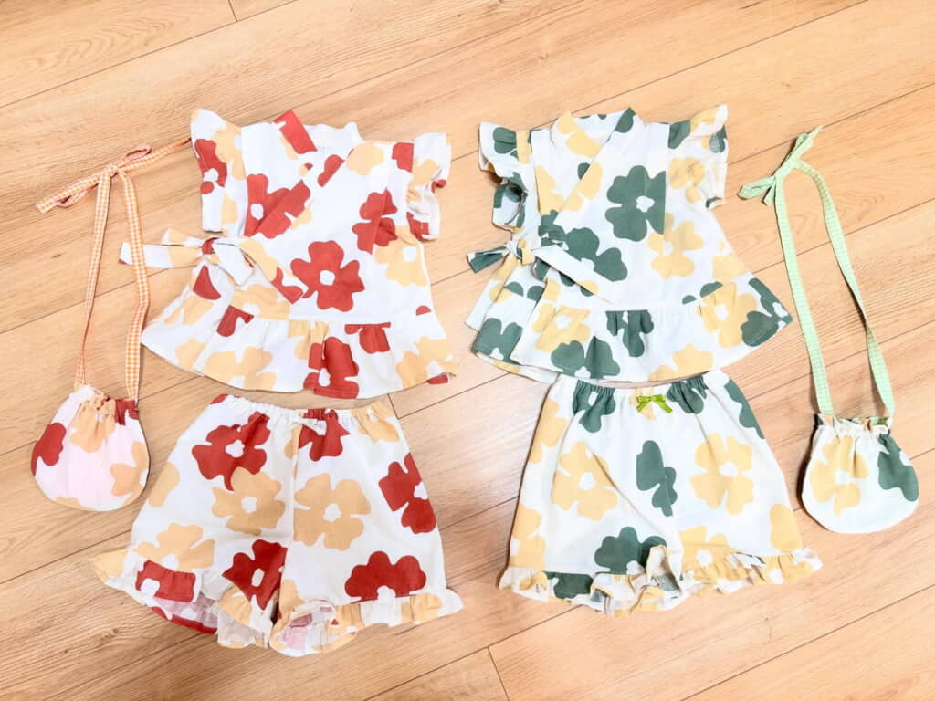パンツとポシェットのセットに!