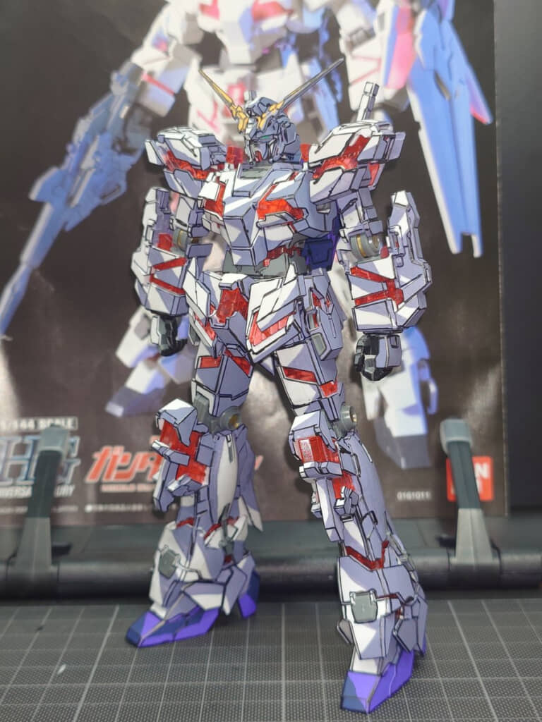 アニメ塗りしたユニコーンガンダム