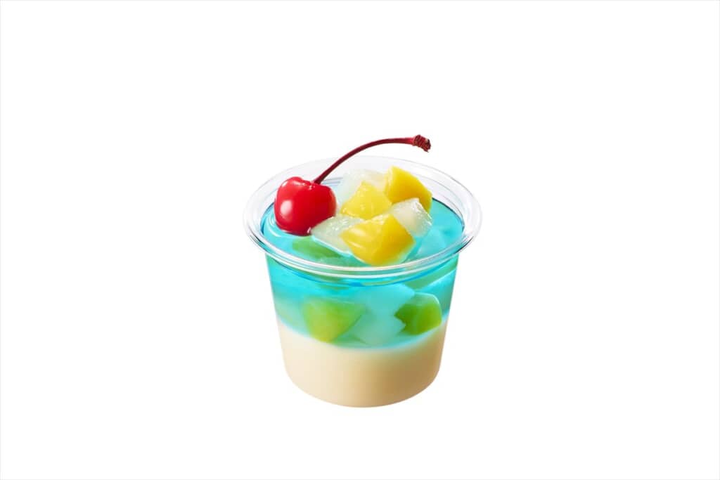 丸亀うどんプリン ブルーハワイ