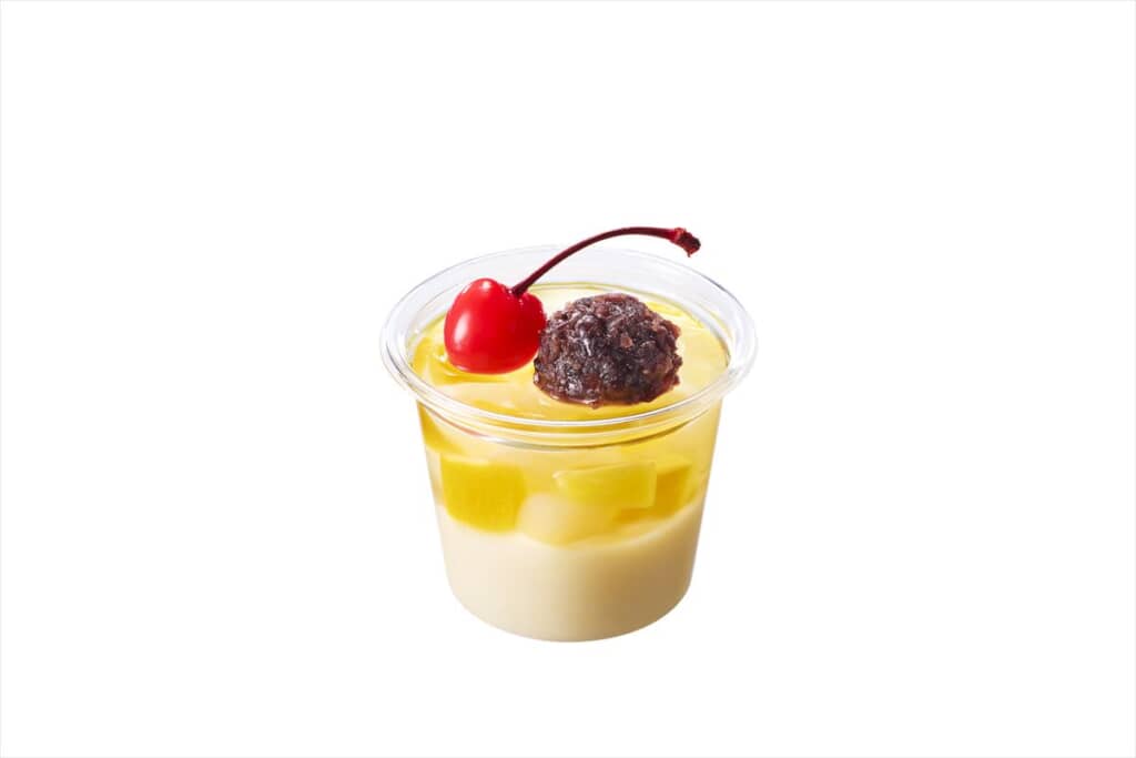 丸亀うどんプリン あんみつ風