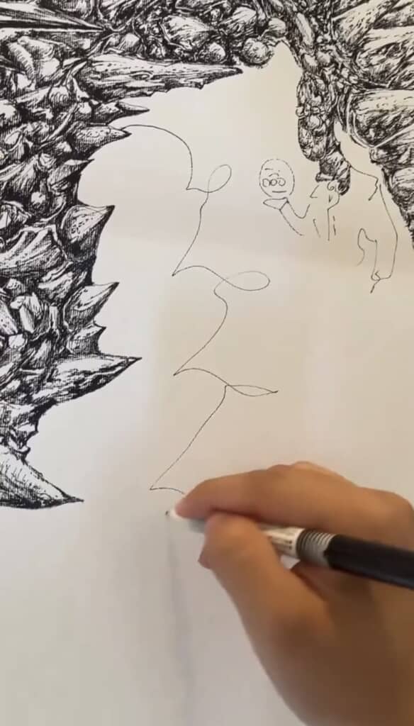 ドラゴンの一部に