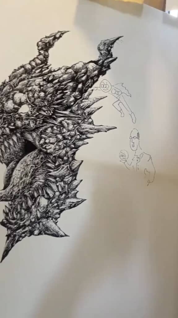 メガネをかけたおじさんも