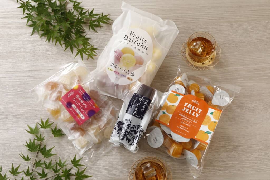 お菓子部門の夏のおすすめ！冷やしておいしいスイーツセット