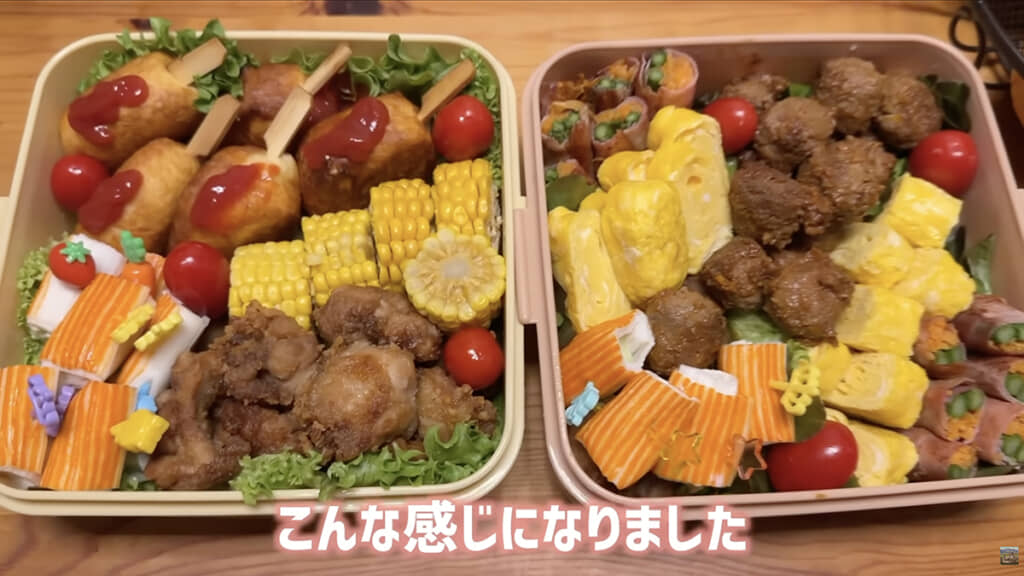豪華でおいしそうな運動会弁当が完成！