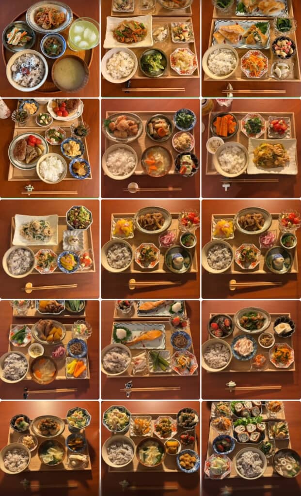 彩り豊かで食器もすてき