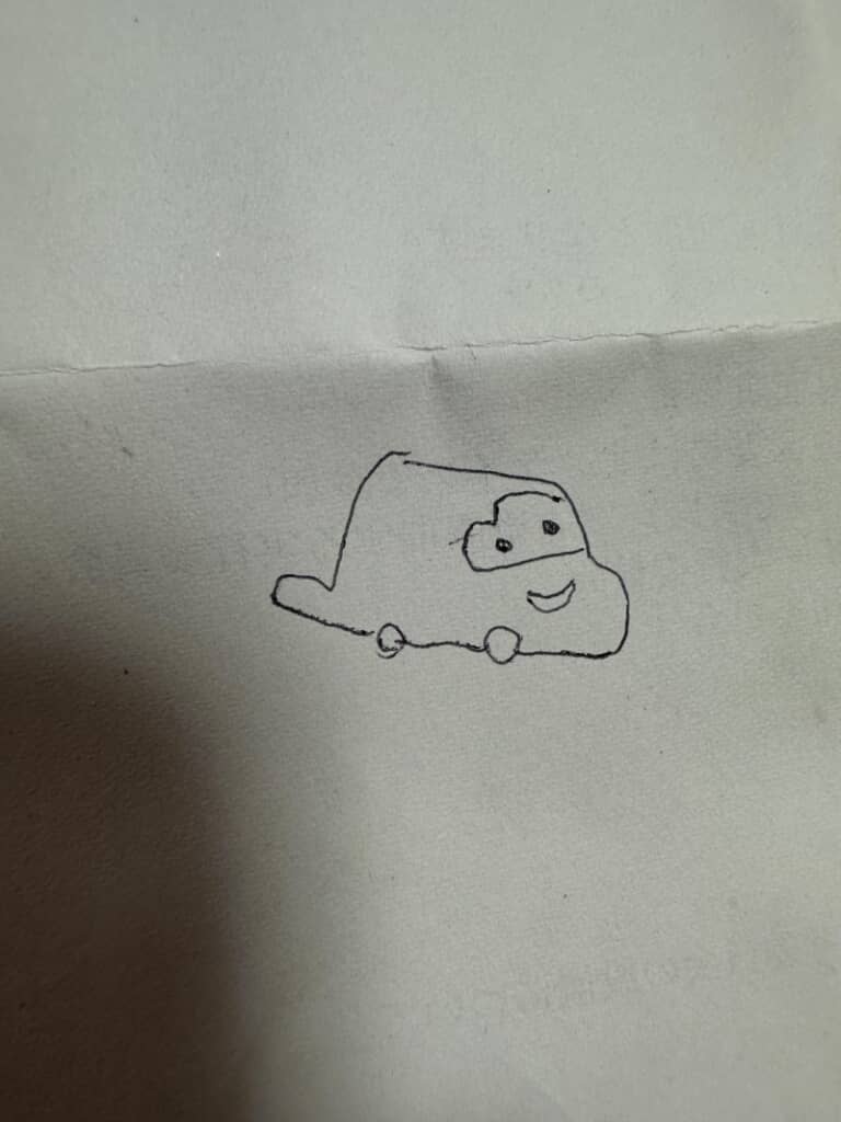 妻が描いたかわいいカーズのイラスト