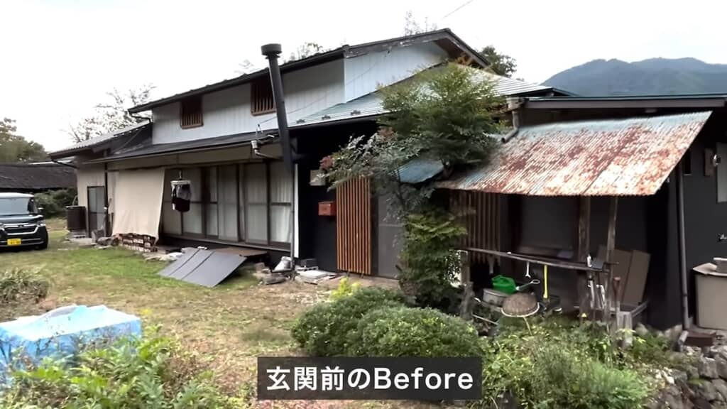 以前の玄関前の風景