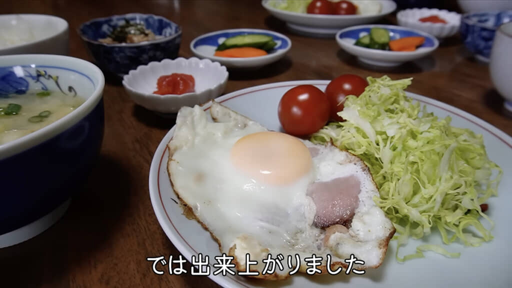定番料理が並ぶ“和の朝食”が完成！