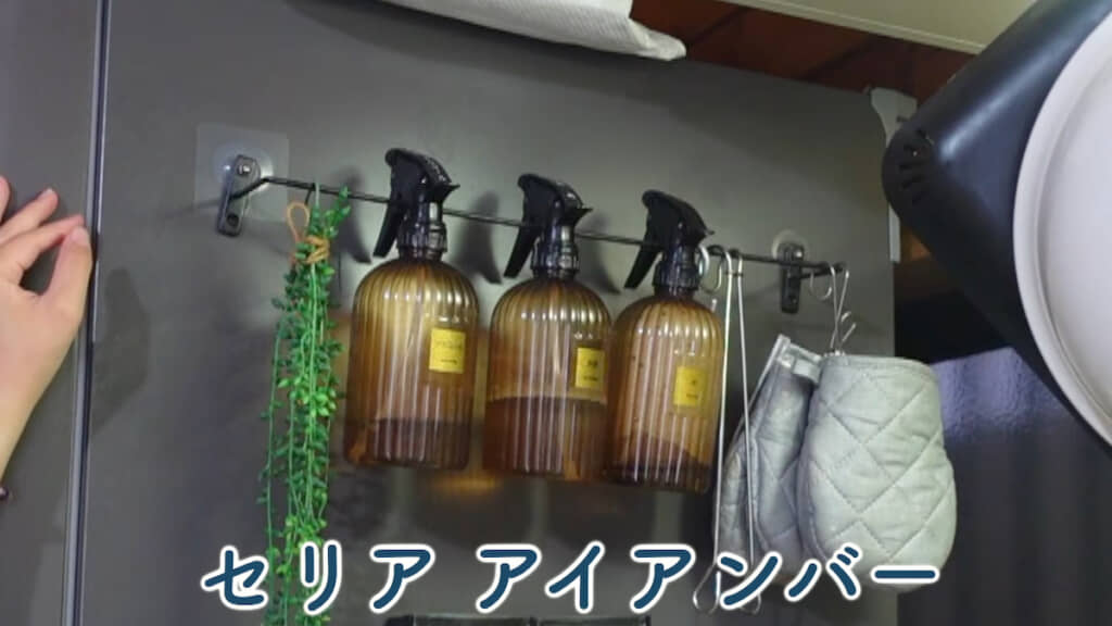 いろいろぶら下げているアイアンバー