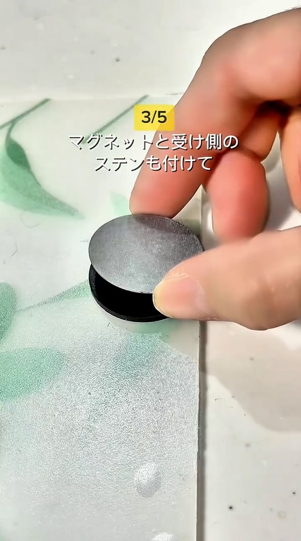 補助プレートを付けて、カウンターに付けられるようにします
