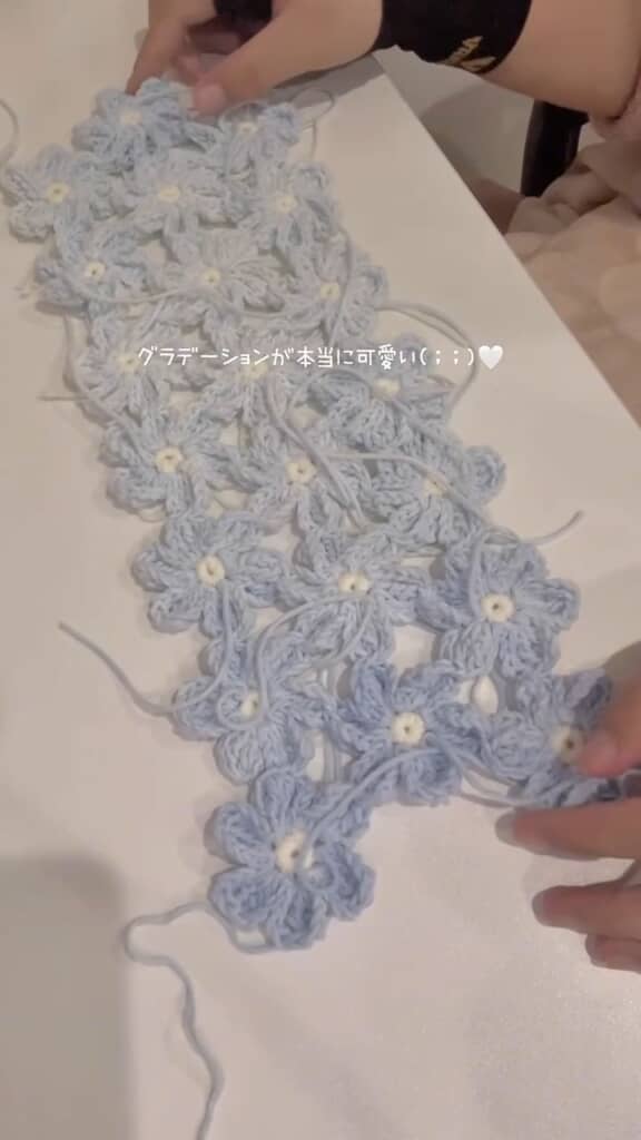 淡いグラデーションの花々がかわいい