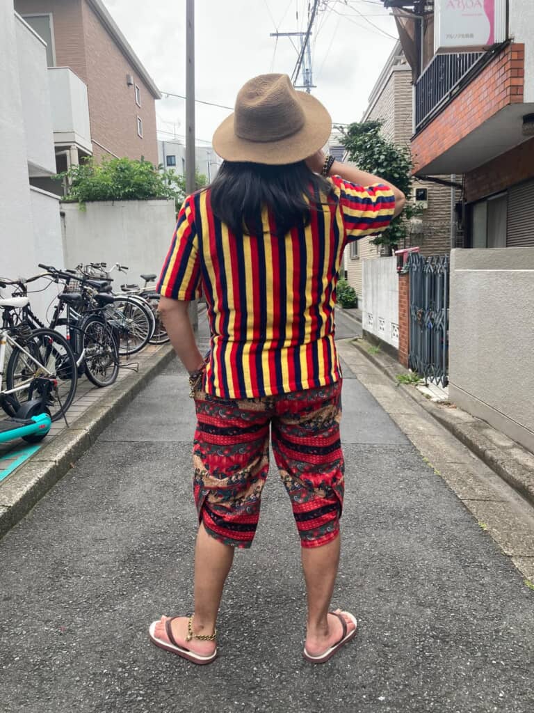 色味を合わせたリンクコーデ