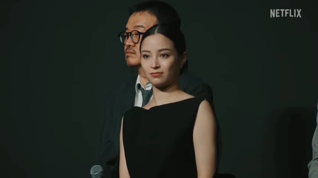 「ガス人間」の配信記念イベントに出演した広瀬すずのドレス姿