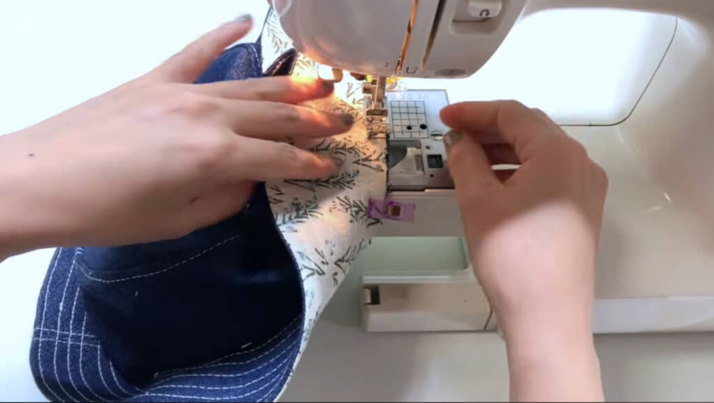 ミシンで縫って仕上げ