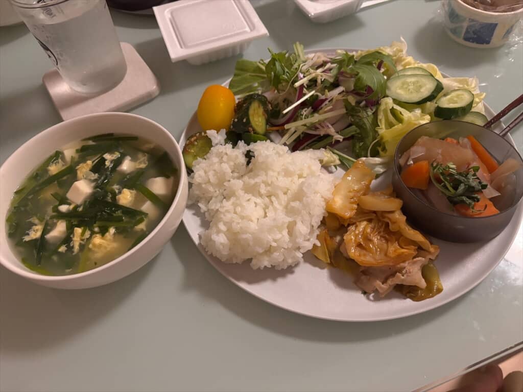 痩せないと悩む20代ママの一食分の食事