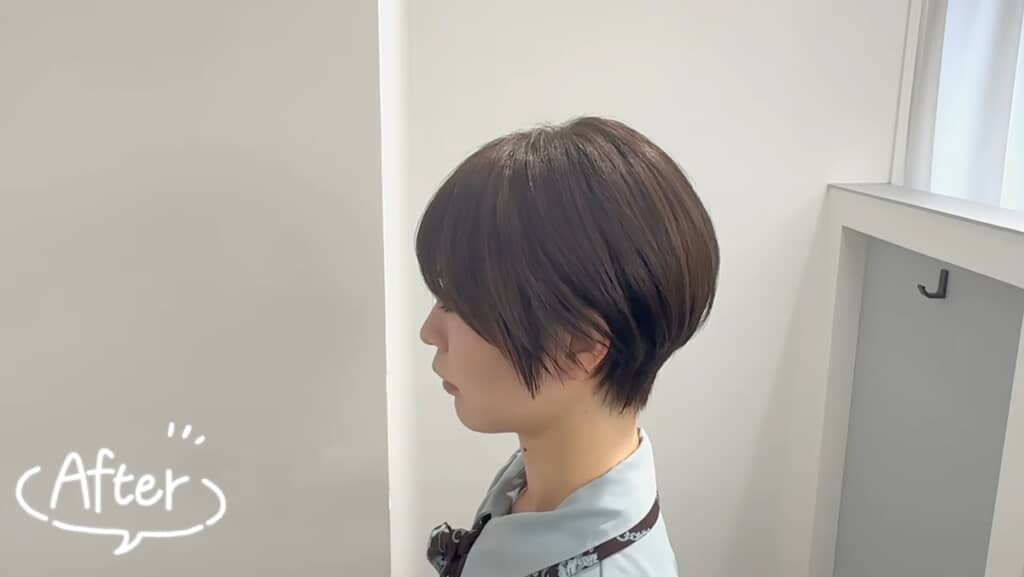 丸みのあるコンパクトショートヘア