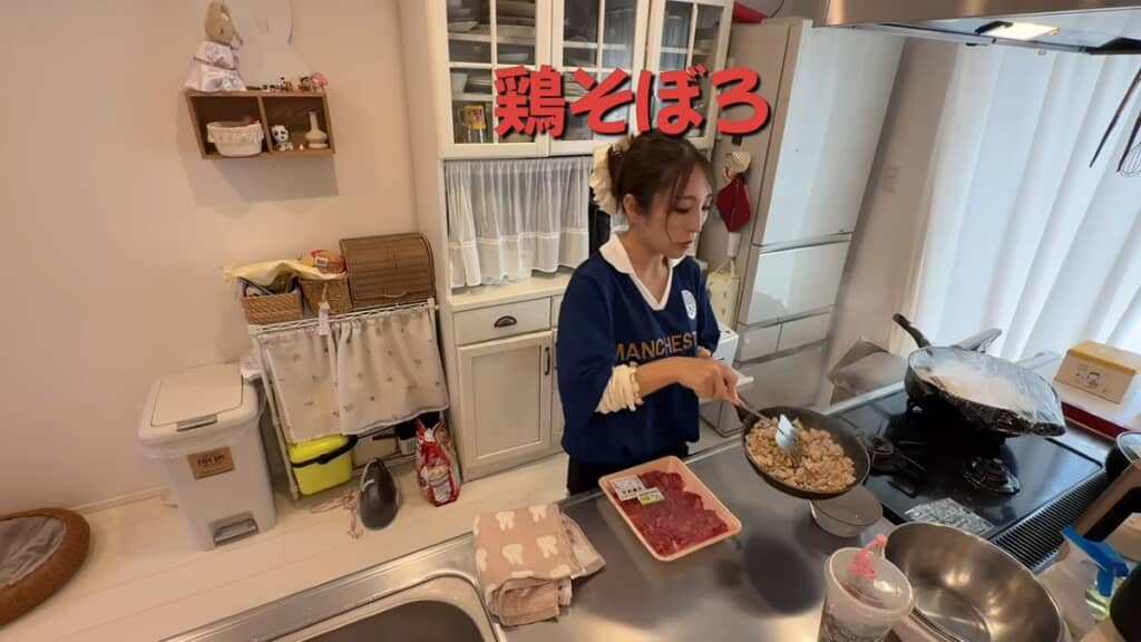 たっぷりの鶏そぼろ