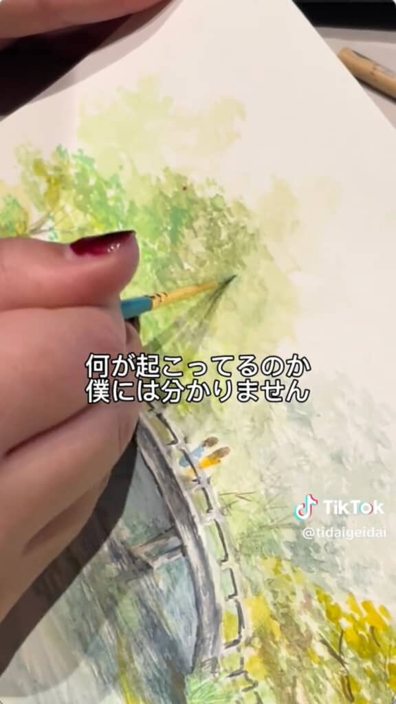 色を重ねていってるだけのはずなのに、なんとなくそれっぽくなってきてるのはなぜ？