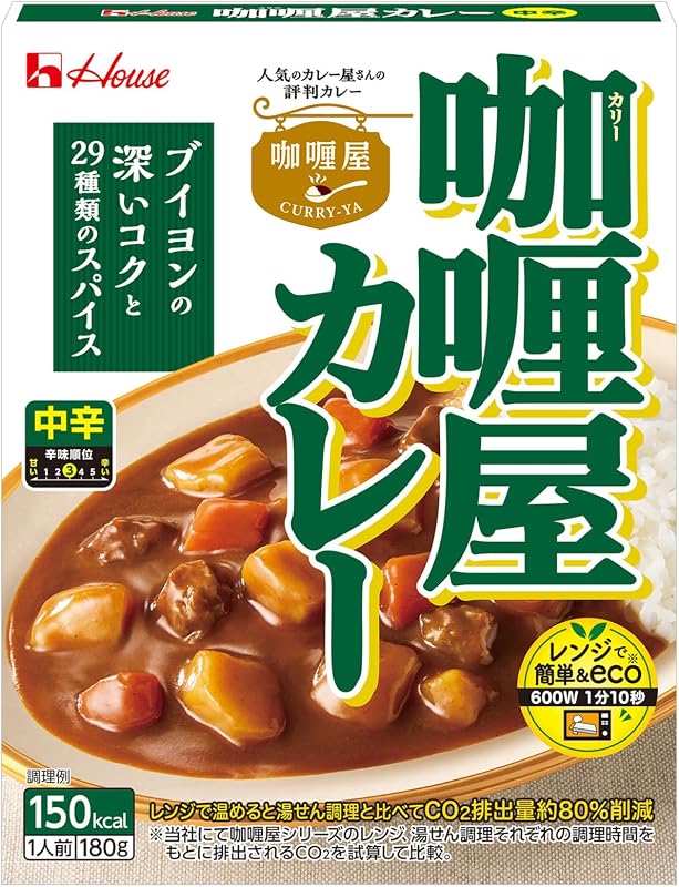 ハウス食品 カリー屋カレー 中辛 (180g)×10個セット