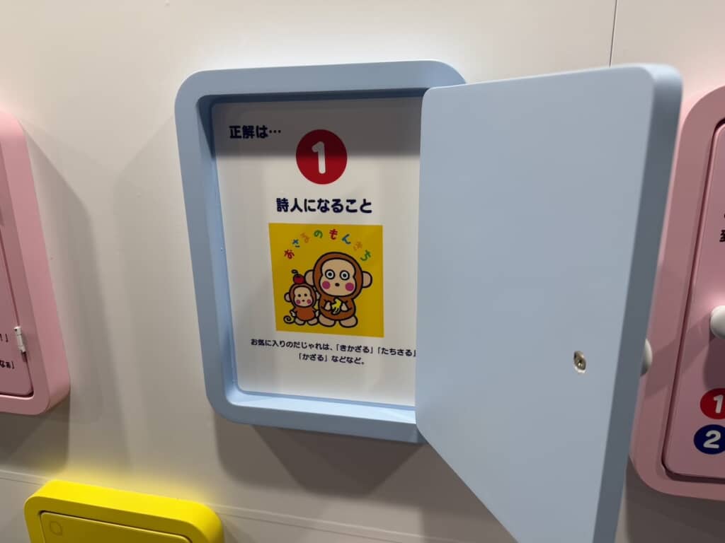 全エントリーキャラクターのクイズ扉コーナー