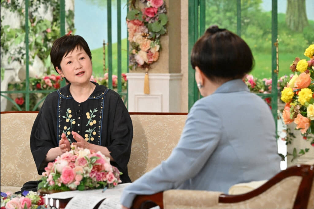 7月9日放送「徹子の部屋」の一場面 （C）ABCテレビ