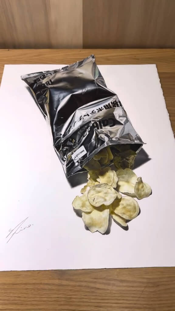 絵に見えないけど……？