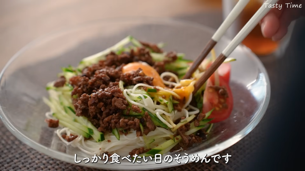 ジャージャー麺風そうめん
