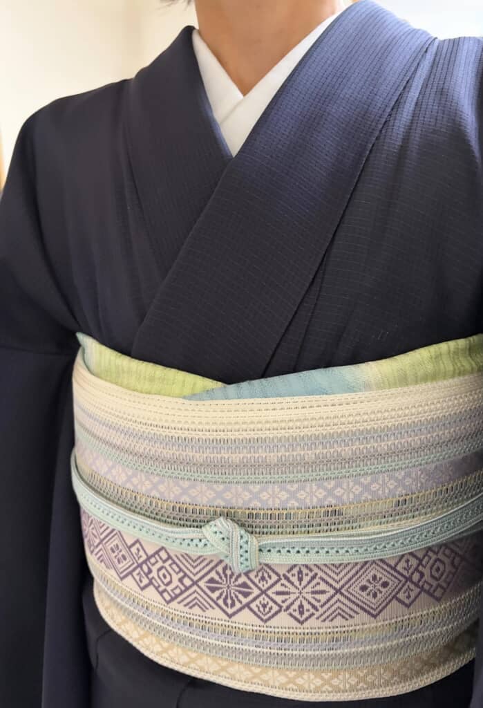 天の川みたいな着物コーデ(画像提供:kimono_tomikoさん/@kimono_tomiko)