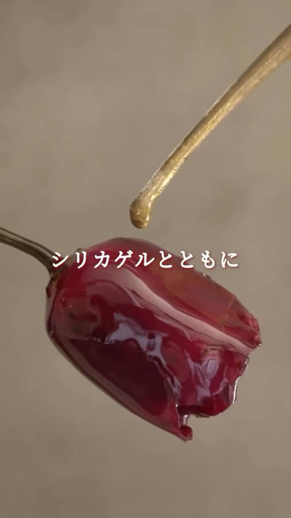 ゴールドのラメも重ねます