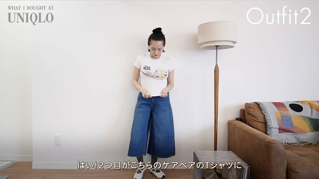 Tシャツ×デニムのカジュアルコーデ