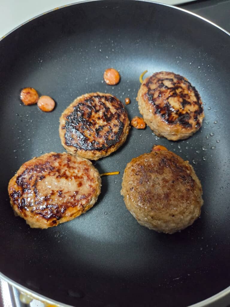 バラバラになった焼き上がりの様子