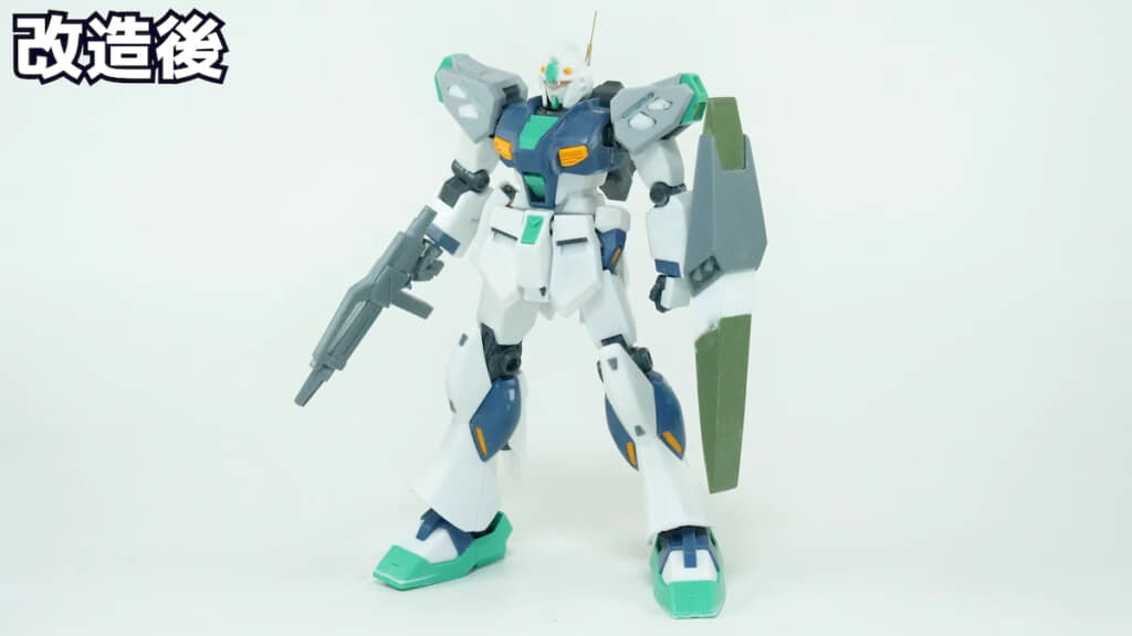 改造後の機体にこれから塗装していく
