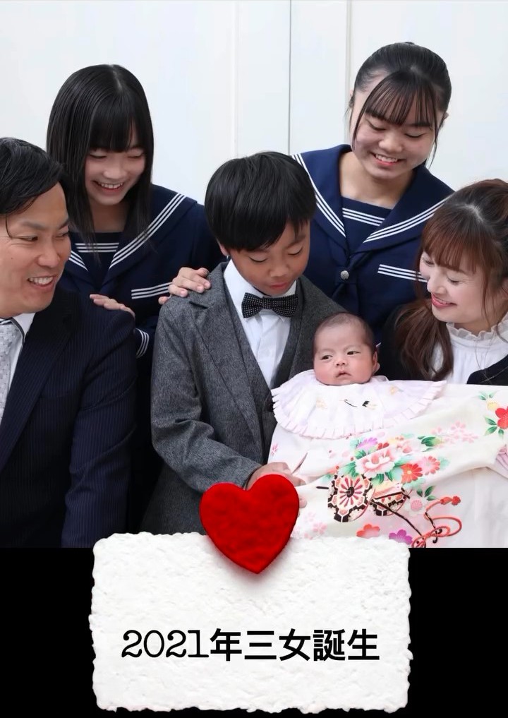 長女ちゃん誕生から14年後、三女ちゃんが生まれる
