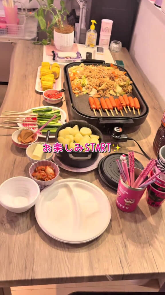 バイキング方式の夕食