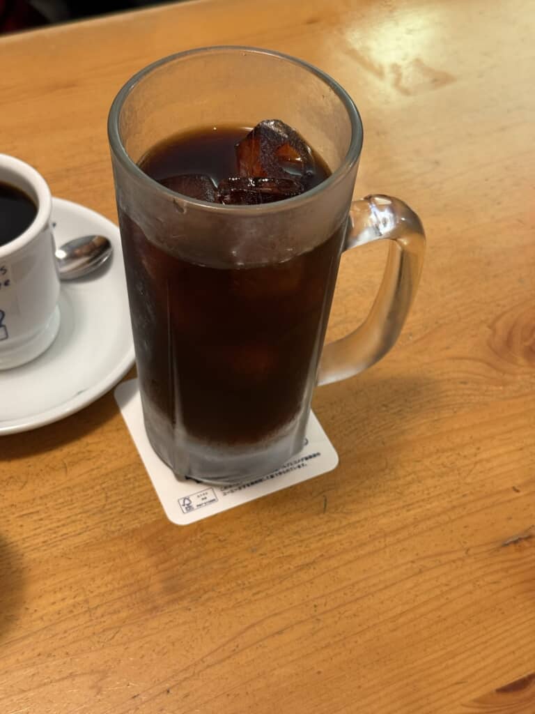 大迫力のジョッキアイスコーヒー