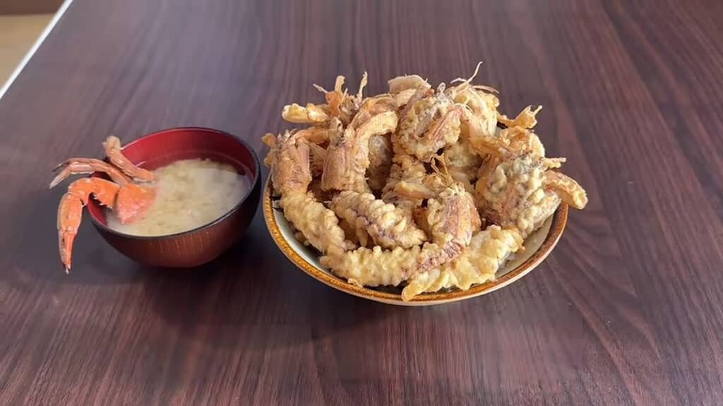 投稿者が作ったシャコの天丼