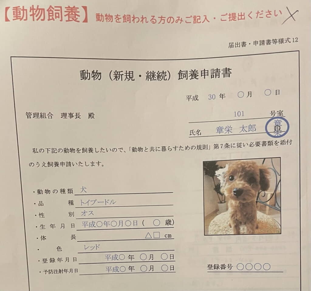 申請書をしっかり用意して提出