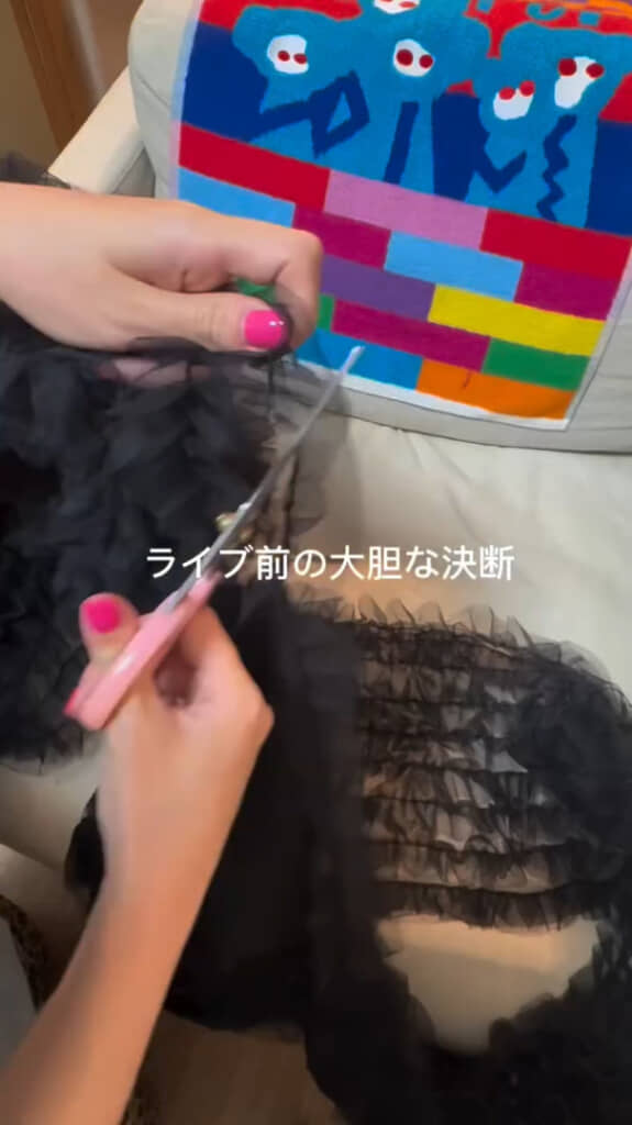 思い切って切ってアレンジすることに