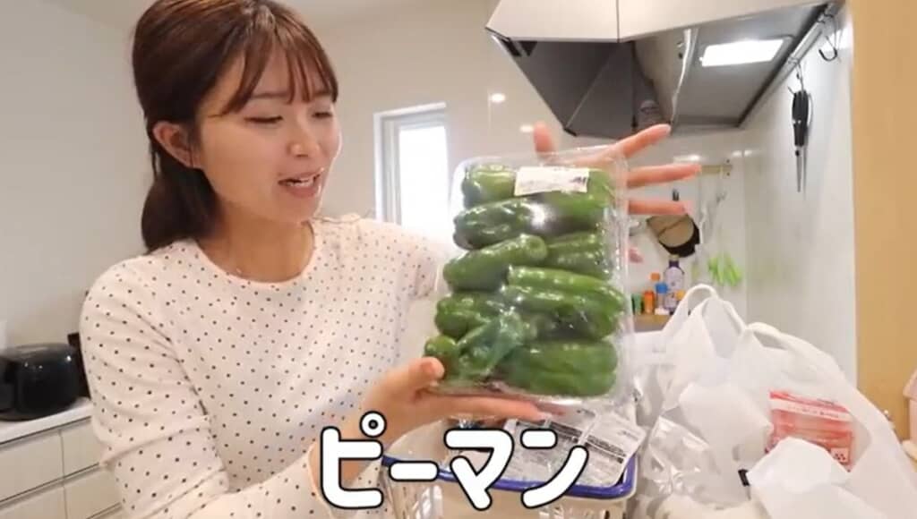 大容量のピーマン