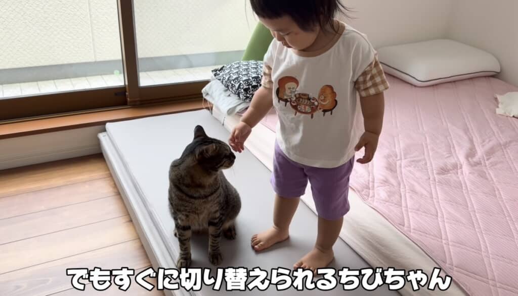 やきもちを焼いてもすぐに切り替えるちびちゃん