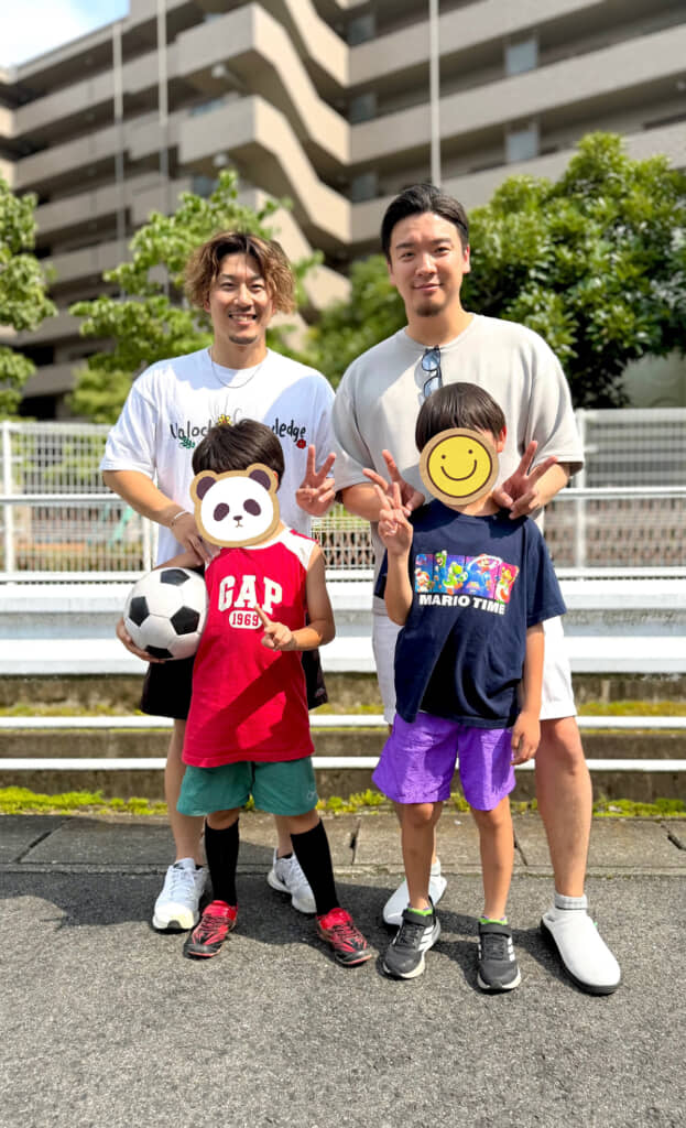 2人とも、同じ年頃の息子を持つパパに！